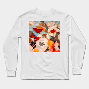 Vivid Abstract Floral Long Sleeve T-Shirt